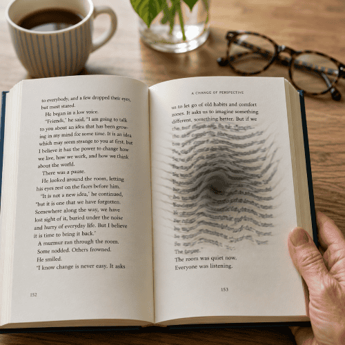 A representation of wet amd when reading